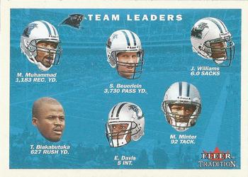 2001 Fleer Tradition #397 Carolina Panthers Team Leaders Front