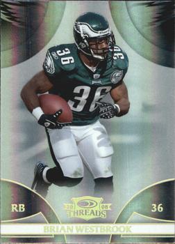 2008 Donruss Threads - Gold Holofoil #96 Brian Westbrook Front