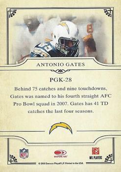 2008 Donruss Threads - Pro Gridiron Kings #PGK-28 Antonio Gates Back