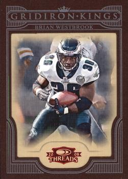 2008 Donruss Threads - Pro Gridiron Kings Framed Red #PGK-2 Brian Westbrook Front