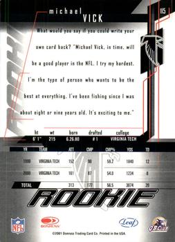 2001 Leaf Rookies & Stars #115 Michael Vick Back