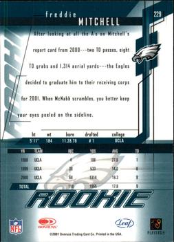 2001 Leaf Rookies & Stars #229 Freddie Mitchell Back