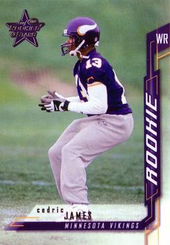 2001 Leaf Rookies & Stars #293 Cedric James Front