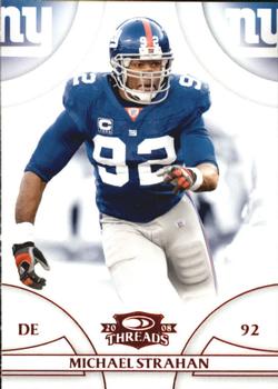 2008 Donruss Threads - Retail Red #28 Michael Strahan Front