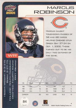 2001 Pacific #84 Marcus Robinson Back