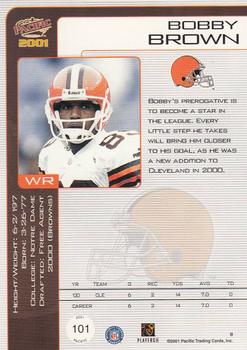 2001 Pacific #101 Bobby Brown Back