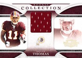 2008 Donruss Threads - Rookie Collection Materials #RCM-4 Devin Thomas Front