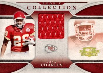 2008 Donruss Threads - Rookie Collection Materials #RCM-7 Jamaal Charles Front