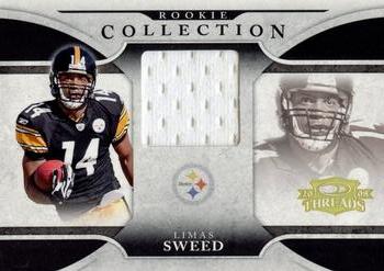 2008 Donruss Threads - Rookie Collection Materials #RCM-12 Limas Sweed Front