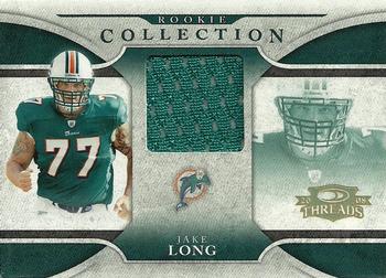 2008 Donruss Threads - Rookie Collection Materials #RCM-16 Jake Long Front