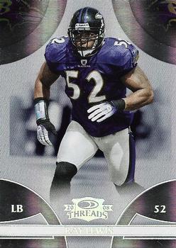 2008 Donruss Threads - Silver Holofoil #99 Ray Lewis Front