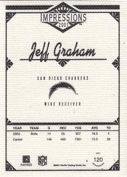 2001 Pacific Canvas Impressions #120 Jeff Graham Back