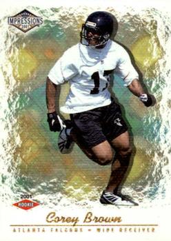 2001 Pacific Canvas Impressions #146 Corey Brown Front