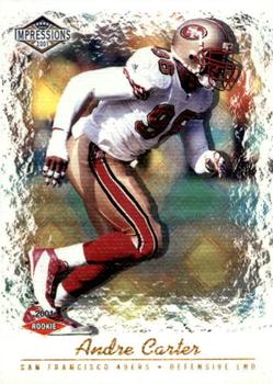 2001 Pacific Canvas Impressions #205 Andre Carter Front