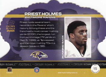 2001 Pacific Crown Royale #15 Priest Holmes Back