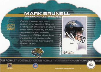 2001 Pacific Crown Royale #63 Mark Brunell Back