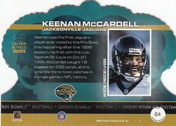 2001 Pacific Crown Royale #64 Keenan McCardell Back