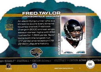 2001 Pacific Crown Royale #66 Fred Taylor Back