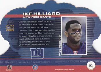 2001 Pacific Crown Royale #92 Ike Hilliard Back