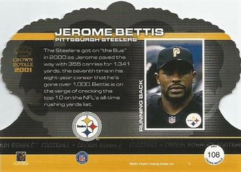 2001 Pacific Crown Royale #108 Jerome Bettis Back