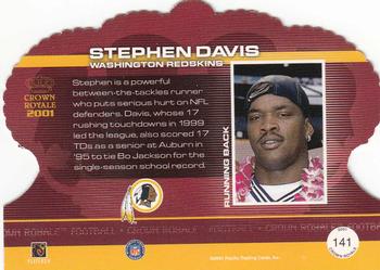 2001 Pacific Crown Royale #141 Stephen Davis Back