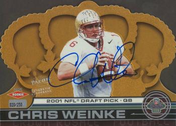 2001 Pacific Crown Royale #149 Chris Weinke Front