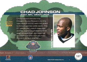 2001 Pacific Crown Royale #187 Chad Johnson Back