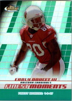 2008 Finest - Moments Green Refractors #FM-ED Early Doucet Front