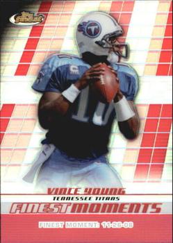 2008 Finest - Moments Refractors #FM-VY Vince Young Front