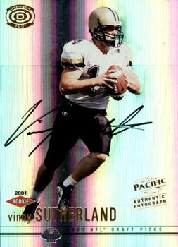 2001 Pacific Dynagon #147 Vinny Sutherland Front