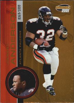 2001 Pacific Invincible #8 Jamal Anderson Front