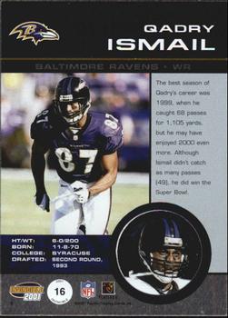 2001 Pacific Invincible #16 Qadry Ismail Back