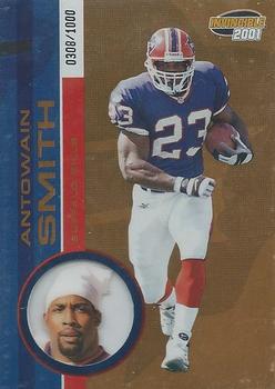 2001 Pacific Invincible #30 Antowain Smith Front