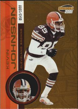 2001 Pacific Invincible #58 Kevin Johnson Front