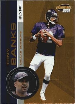 2001 Pacific Invincible #62 Tony Banks Front