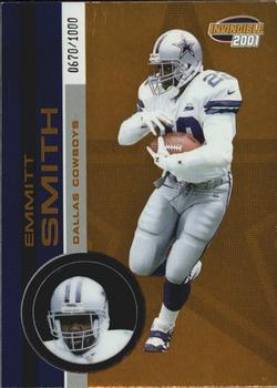 2001 Pacific Invincible #67 Emmitt Smith Front