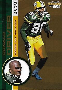 2001 Pacific Invincible #86 Donald Driver Front