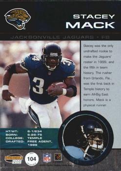 2001 Pacific Invincible #104 Stacey Mack Back