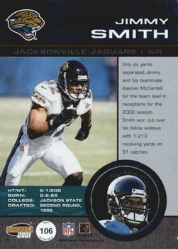 2001 Pacific Invincible #106 Jimmy Smith Back