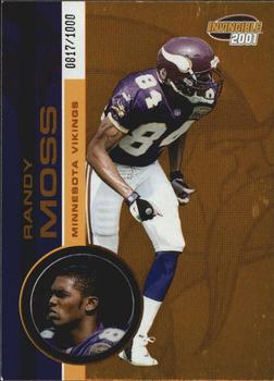 2001 Pacific Invincible #133 Randy Moss Front