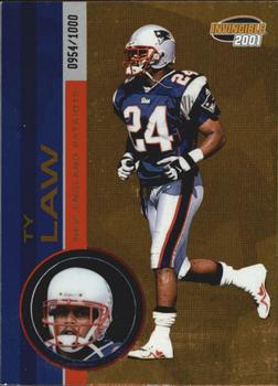 2001 Pacific Invincible #141 Ty Law Front