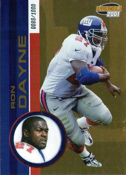 2001 Pacific Invincible #158 Ron Dayne Front