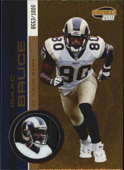 2001 Pacific Invincible #198 Isaac Bruce Front