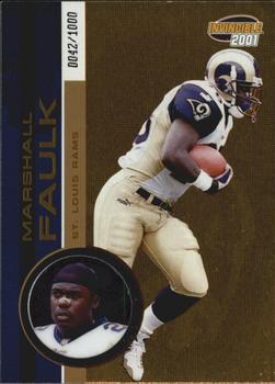 2001 Pacific Invincible #200 Marshall Faulk Front