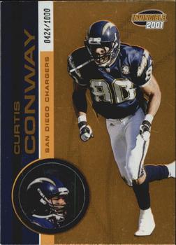 2001 Pacific Invincible #206 Curtis Conway Front