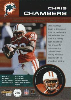 2001 Pacific Invincible #270 Chris Chambers Back