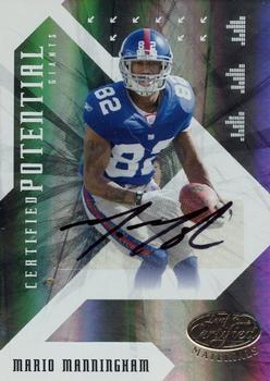 2008 Leaf Certified Materials - Certified Potential Autographs #CP-23 Mario Manningham Front