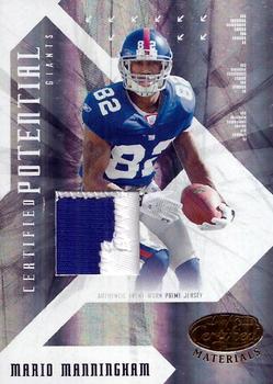2008 Leaf Certified Materials - Certified Potential Materials Prime #CP-23 Mario Manningham Front