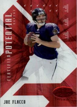 2008 Leaf Certified Materials - Certified Potential Red #CP-12 Joe Flacco Front