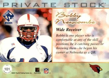 2001 Pacific Private Stock #101 Bobby Newcombe Back
